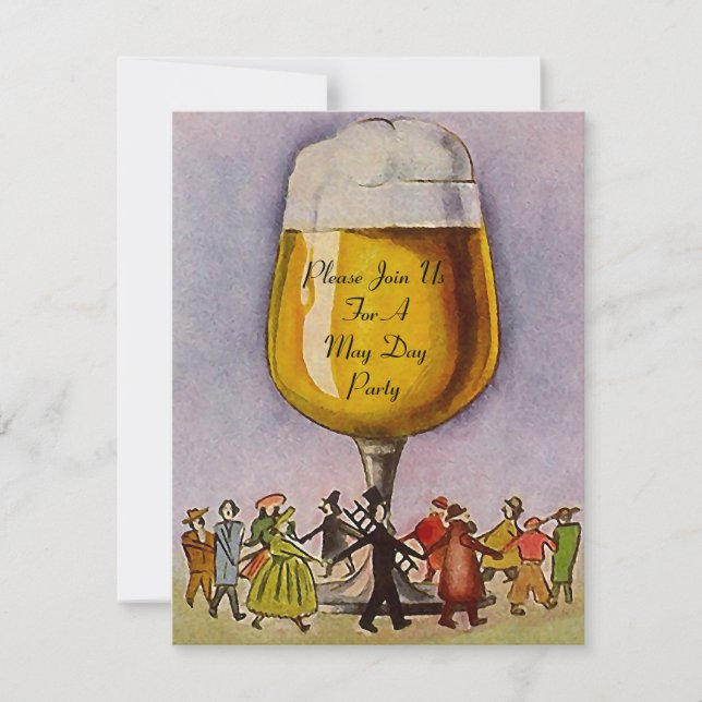 CONVITE DE FESTAS DO DIA DE MAIO DO MAYPOLE ~ EZ P (Frente)