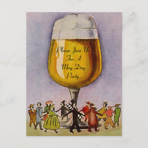 CONVITE DE FESTAS DO DIA DE MAIO DO MAYPOLE ~ EZ P