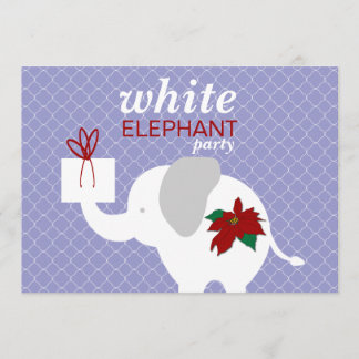 Convite de festas do elefante branco
