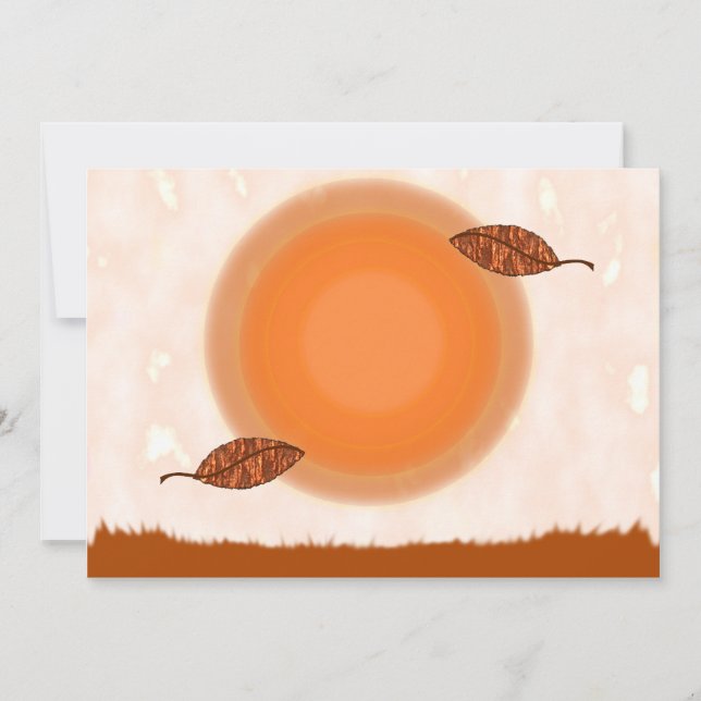 Convite de festas do equinócio do outono (Frente)