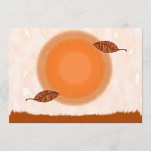 Convite de festas do equinócio do outono