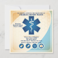 Convite de festas do Formando de Ciências Médicas