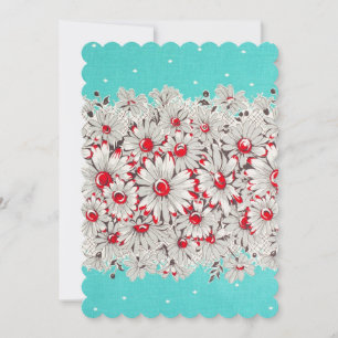 Convite de festas do Impressão de 50 de Borda de V