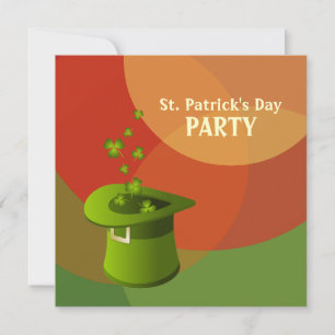 Convite de festas do irlandês do dia de St Patric