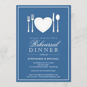 Convite de festas do jantar de ensaio do ajuste de