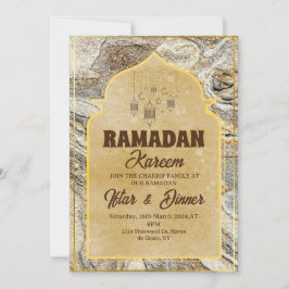 Convite de festas do janto Iftar Ramadan kareem 20