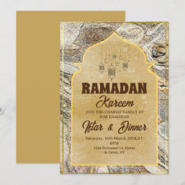 Convite de festas do janto Iftar Ramadan kareem 20