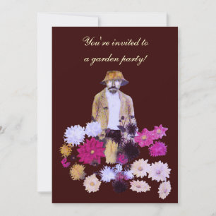 Convite de festas do Jardim Dahlia