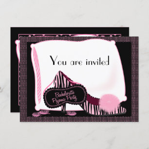 Convite de festas do pijama de Bachelorette