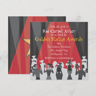 Convite de festas do Prêmio de cinema de Hollywoo