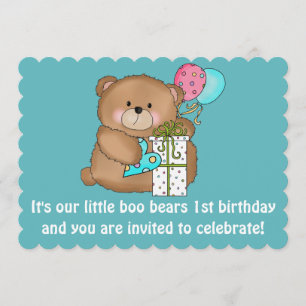 Convite de festas do primeiro aniversario de pouco