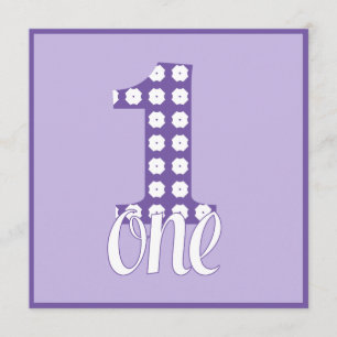 Convite de festas do roxo um