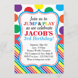 Convite de festas do salto, do jogo e do salto