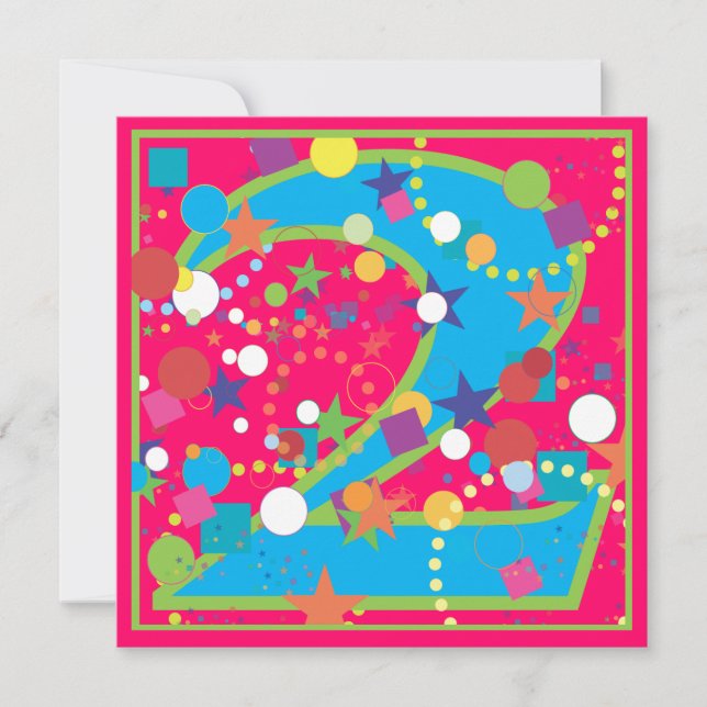 Convite de festas do segundo aniversário do circo (Frente)