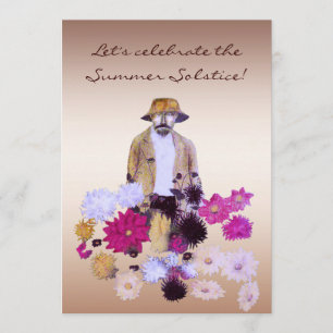 Convite de festas do solstício de verão