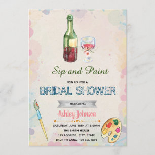 Convite de festas do sorvo e da pintura