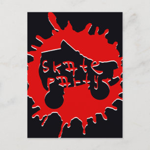 convite de festas do splatz do skate