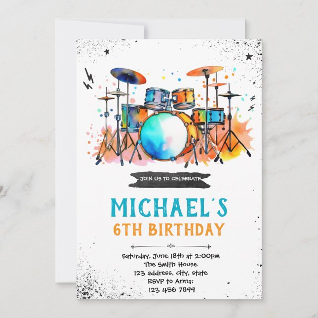 Convite de festas do tambor (Frente)