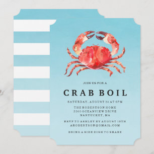 Convite de festas do verão da fervura   do