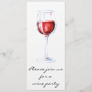 Convite de festas do vinho