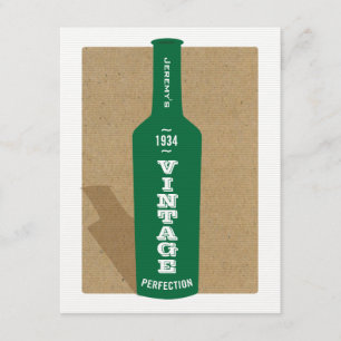 Convite de festas do vinho do aniversário do 80 d