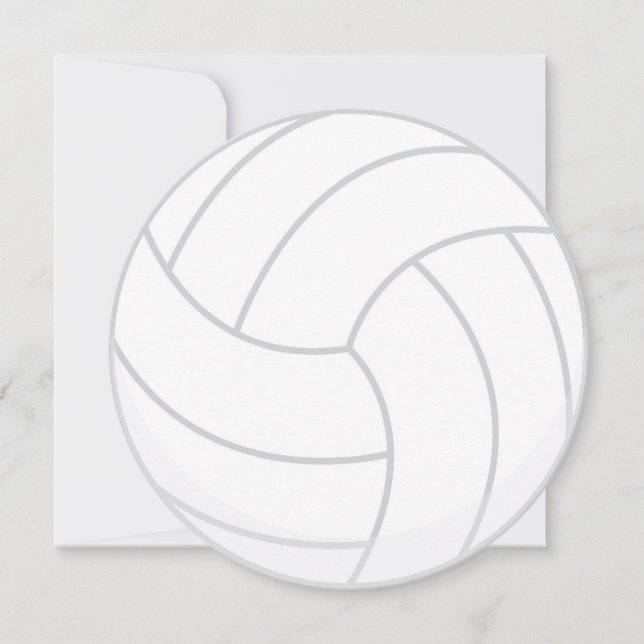 Convite de festas do voleibol do tema dos esportes (Frente)