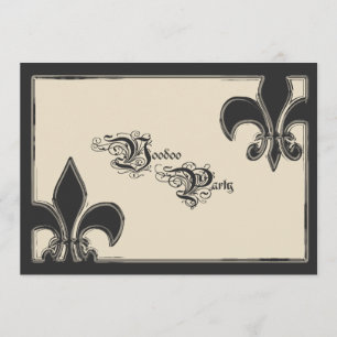 Convite de festas do Voodoo