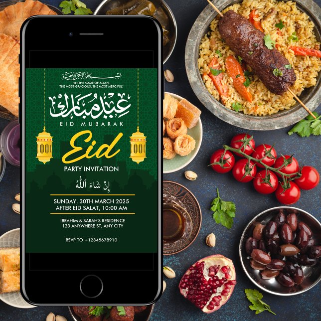 Convite de festas Eid (Criador carregado)