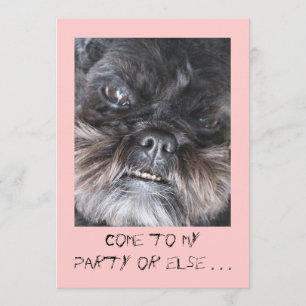 Convite de festas engraçado