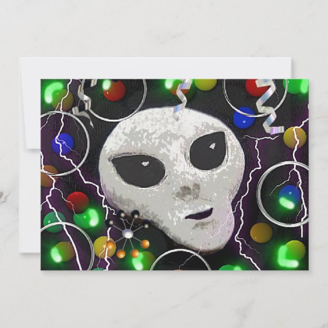 Convite de festas estrangeiro (Frente)