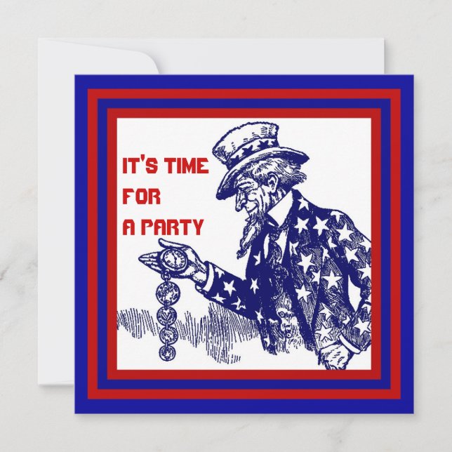 CONVITE DE FESTAS ~ EZ2 PERSONALIZADO em 4 de julh (Frente)