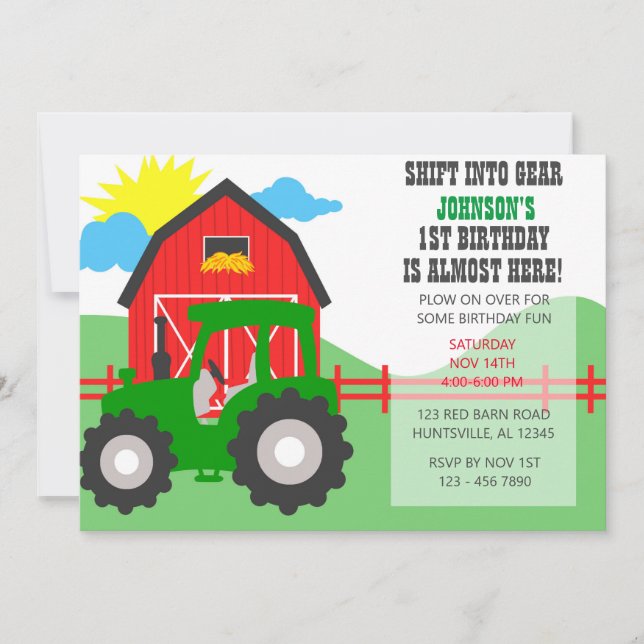 Convite de festas Fazenda (Frente)