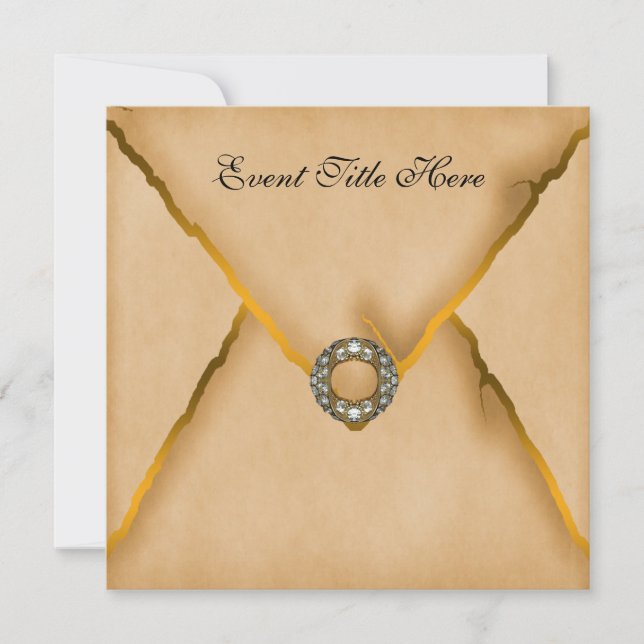 Convite de festas feito sob encomenda Jeweled do (Frente)