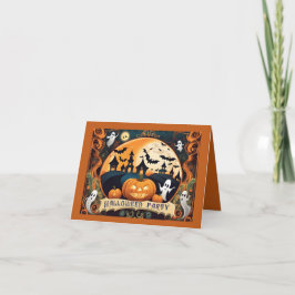 Convite de festas Feliz de Halloween