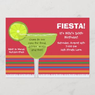 Convite de festas Fiesta com Envelopes corresponde