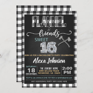 Convite de festas Flannel & Friends - WH