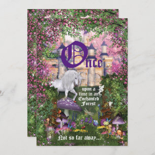 Convite de festas Florestal de Floresta Amarelo En