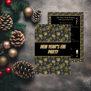 Convite de festas Formal de Ano Novo