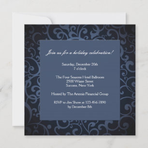 Convite de festas Formal Midnight