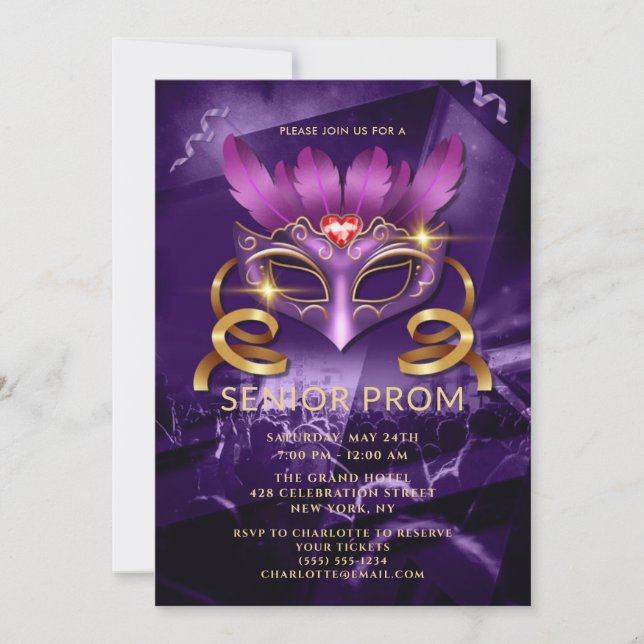 Convite de festas Gala de Evento (Frente)