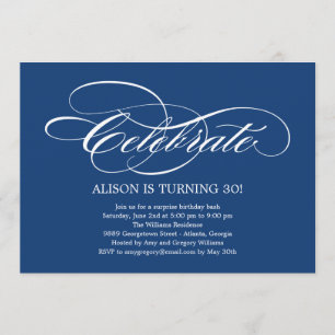 Convite de festas Geral de Celebração Elegante