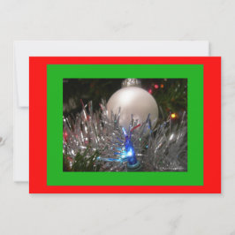 Convite de festas Glitter Feriado