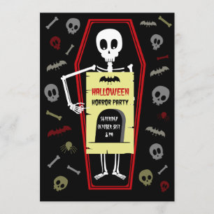 Convite de festas Halloween