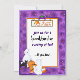 Convite de festas Halloween Ghosts