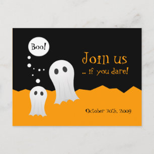 Convite de festas Halloween Ghosts