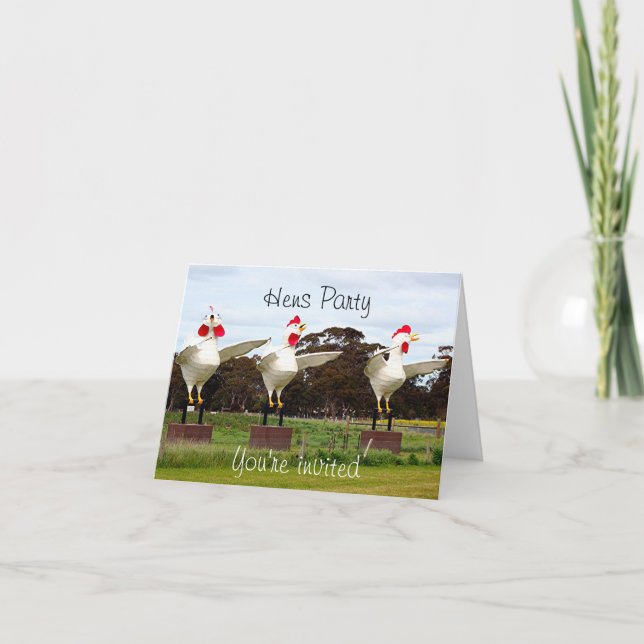 Convite de festas Hens (Frente)