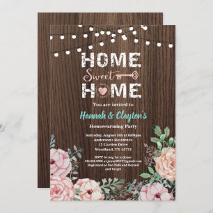 Convite de festas home doce Home do housewarming
