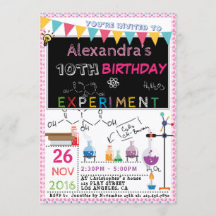 CONVITE DE FESTAS LABORATÓRIO DE EXPERIÊNCIA CIENT