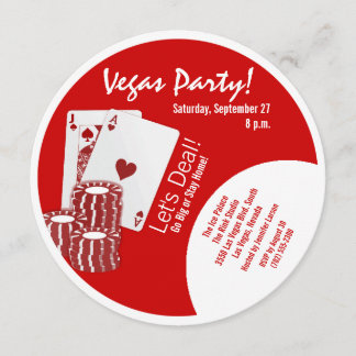 convite de festas Las Vegas