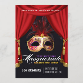 Convite de festas Mascarada
